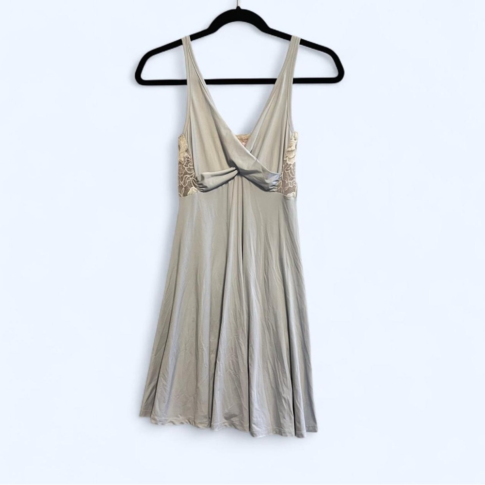 La Vie En Rose Pale Blue Lace Detail Nightgown